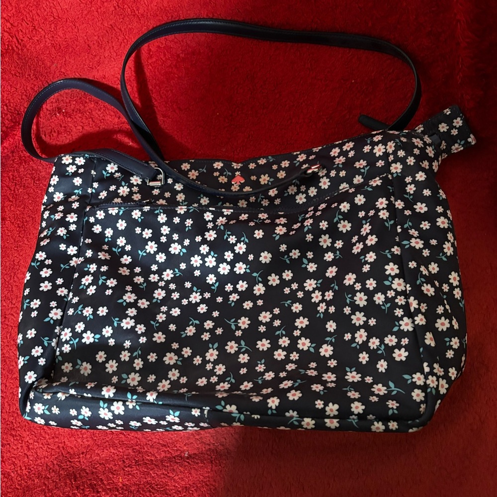 Kate Spade Navy Floral Shoulder Bag